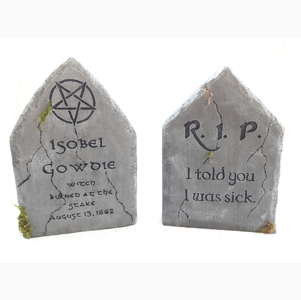 24" Halloween Tombstone 2 pack